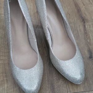 Shimmering Silver Women's Heels